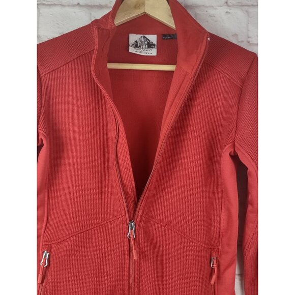 Womens Spyder Sweater Red Zip Up Size Small US Ski Team Label - Picture 8 of 14